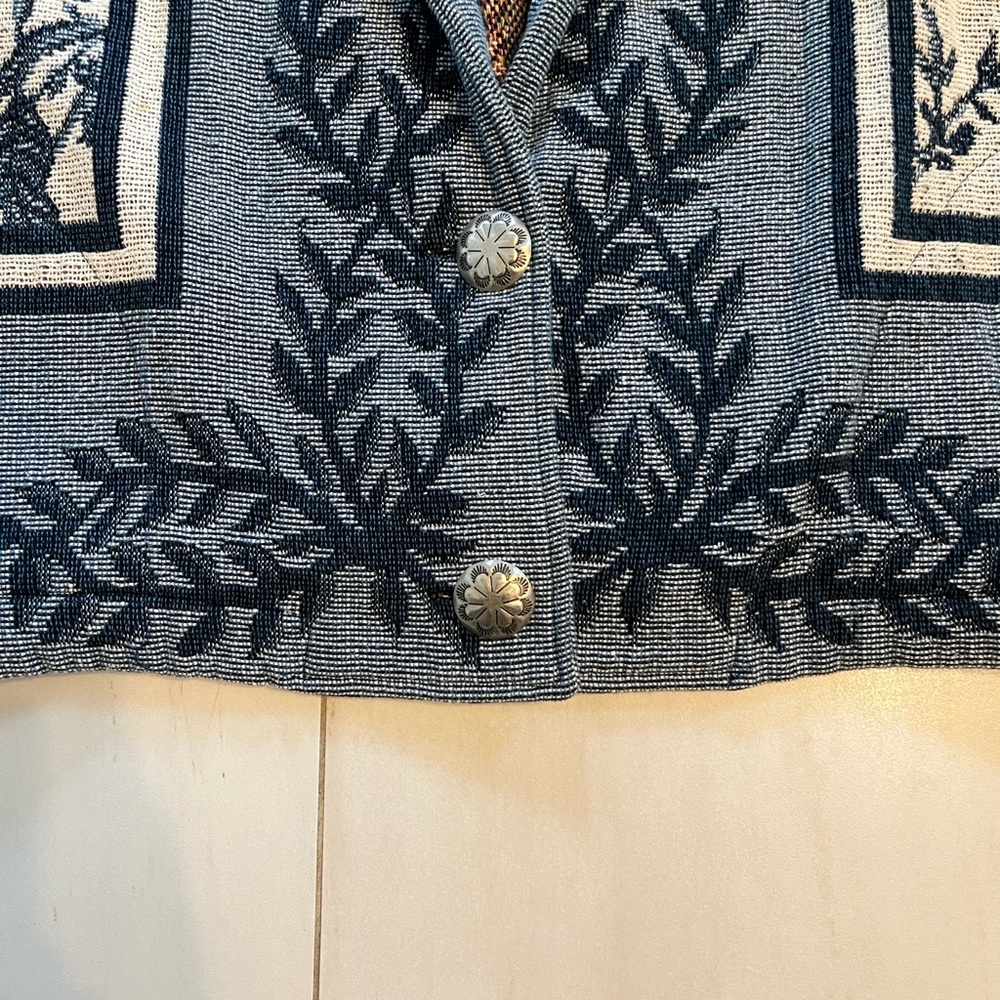 Orvis Blue and Cream Varsity Jacket - Picture 3 of 7